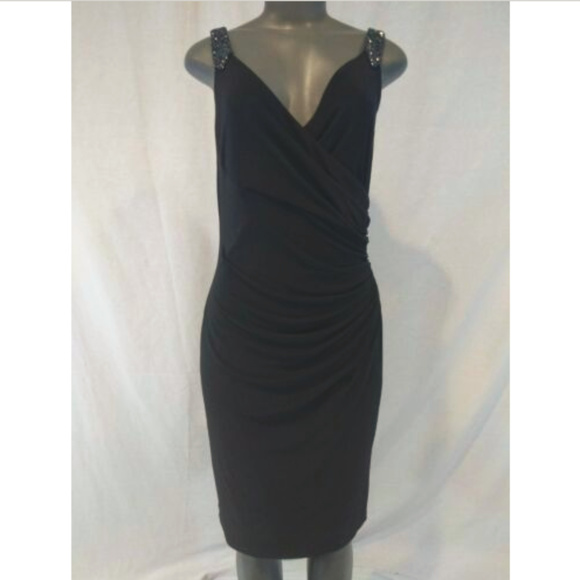 Ralph Lauren Dresses & Skirts - Ralph Lauren Dress Beaded Strap Black Sleeveless